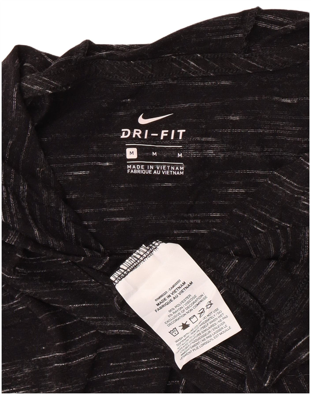Γυναικείο μπλουζάκι Nike με κουκούλα τοπ 14 μεσαίου μαύρου πολυεστέρα