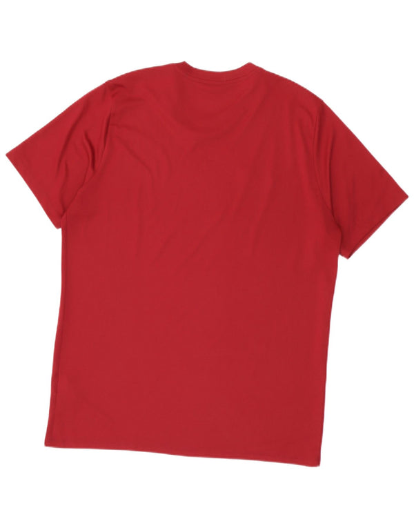Ανδρικό T-Shirt Nike Dri Fit Top XL από μπορντό πολυεστέρα