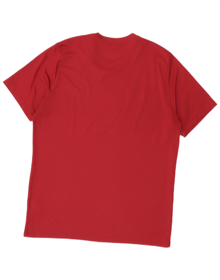 Ανδρικό T-Shirt Nike Dri Fit Top XL από μπορντό πολυεστέρα