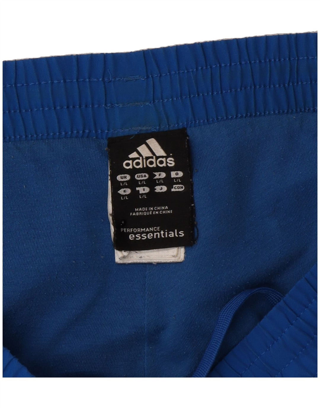 ADIDAS Mens Tracksuit Trousers Joggers Large  Blue Polyester Vintage Adidas and Second-Hand Adidas from Messina Hembry 