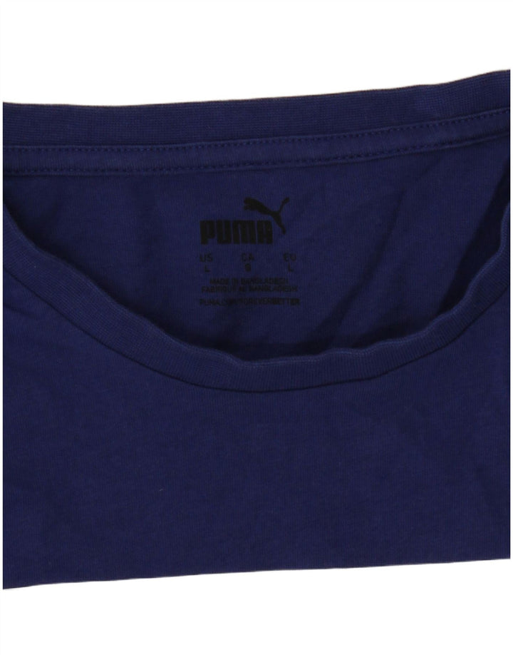 Ανδρικό γραφικό T-Shirt Puma Top Large Blue