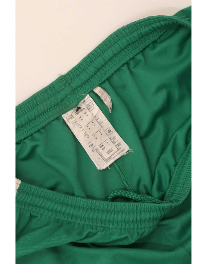 Ανδρικό αθλητικό σορτς Adidas Climalite από μεσαίο πράσινο πολυεστέρα