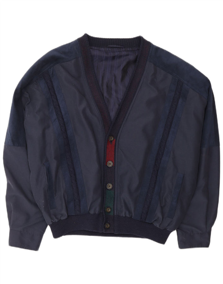 Ανδρικό μπουφάν VINTAGE Bomber UK 42 XL Navy Blue Polyester