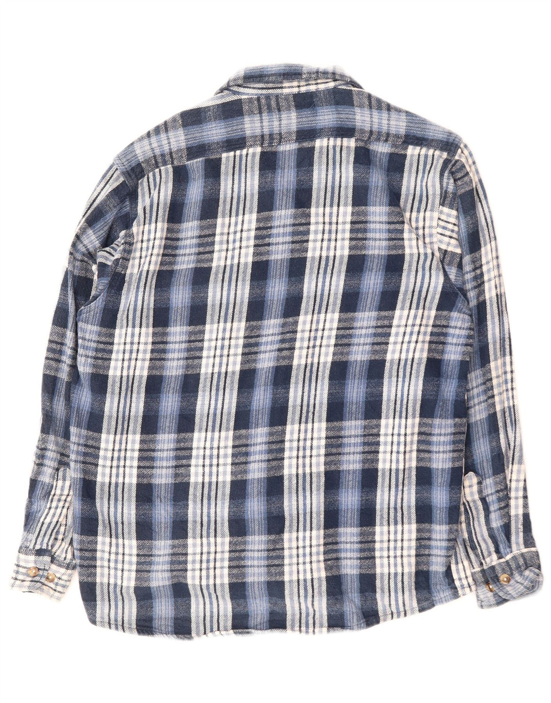 Ανδρικό φανελένιο πουκάμισο VINTAGE μεγάλο μπλε βαμβακερό