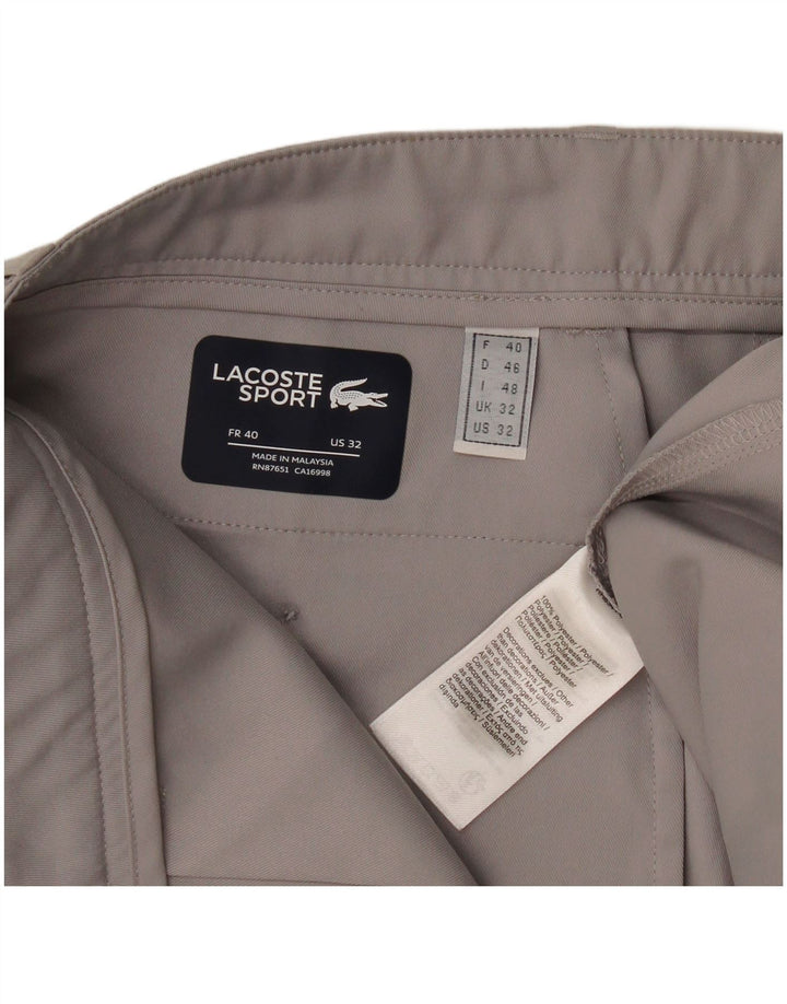 Ανδρικό παντελόνι Chino Lacoste Slim μέγεθος 40 Medium W32 L33 Grey Polyester
