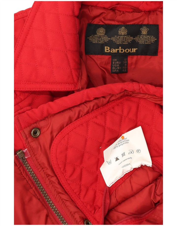 BARBOUR Γυναικείο Καπιτονέ Gilet UK 12 Μεσαίο Κόκκινο Πολυεστέρας
