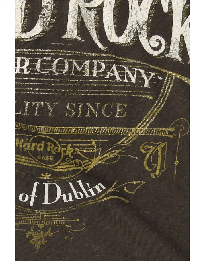 HARD ROCK CAFE Ανδρικό γραφικό μπλουζάκι City Of Dublin Top Medium Khaki Cotton