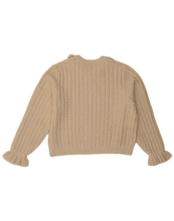 Πουλόβερ Zara Girls Crew Neck Jumper 13-14 Years Beige Floral