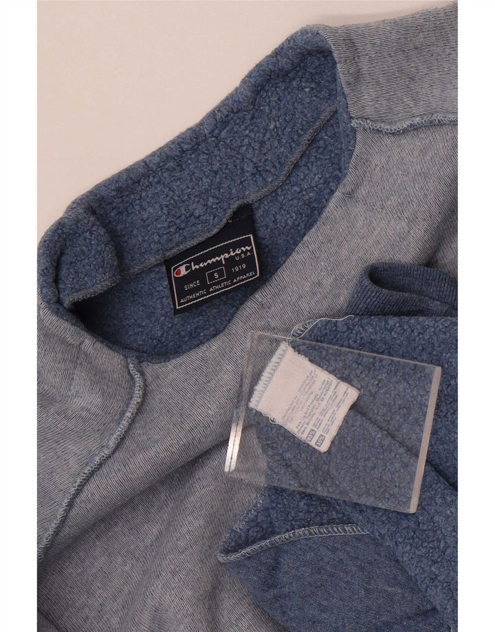 Champion Γυναικείο φούτερ μεγάλου μεγέθους Jumper UK 10 Small Blue από βαμβάκι