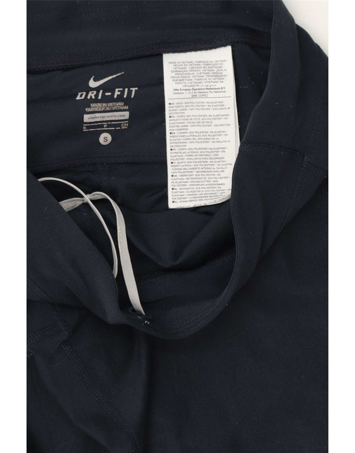 Γυναικεία κολάν Nike Dri Fit Capri UK 10 Small Navy Blue Polyester