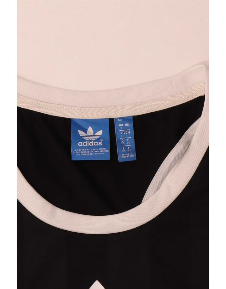 Γυναικείο γραφικό γιλέκο Adidas Top UK 8 Small Black Polyester