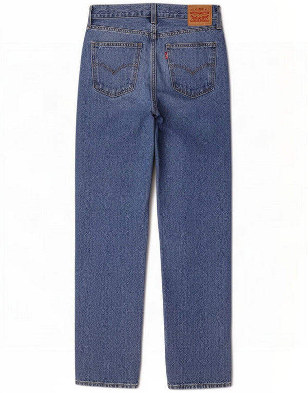 Γυναικεία ίσια τζιν Levi's W26 L30 Blue Cotton
