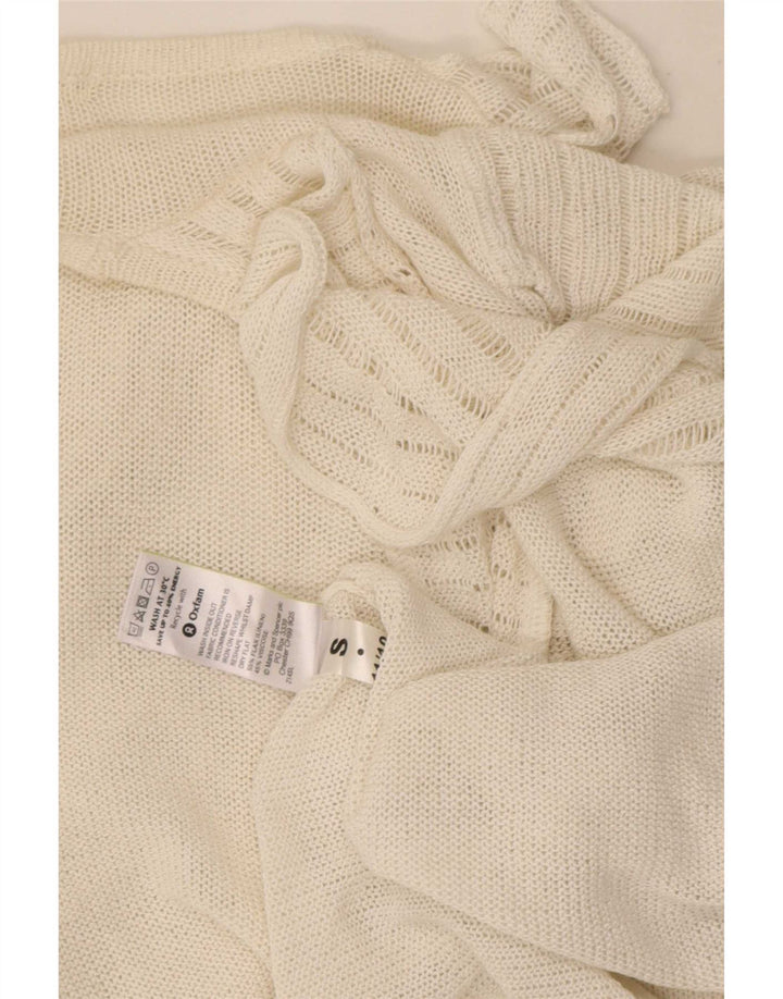 Marks & Spencer Γυναικεία βολάν μπροστά ανοιχτή ζακέτα UK 16 Large White
