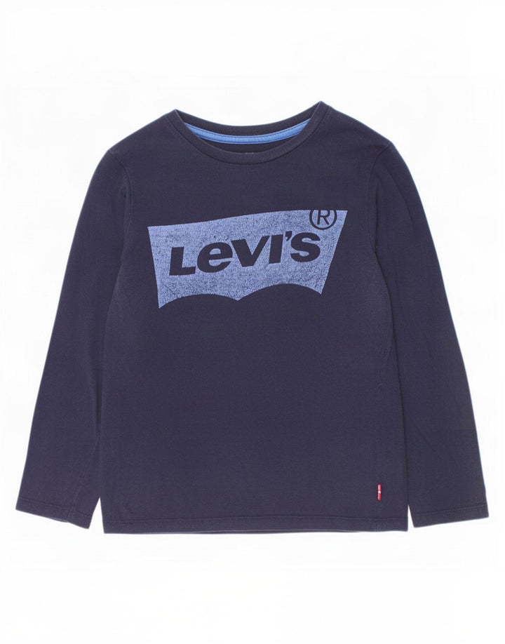 Levi's Boys Graphic Top Μακρυμάνικο 9-10 Χρόνια Navy Blue Cotton