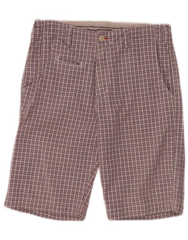 Ανδρικό σορτς Mason's casual IT 44 XS W30 Purple Check Cotton