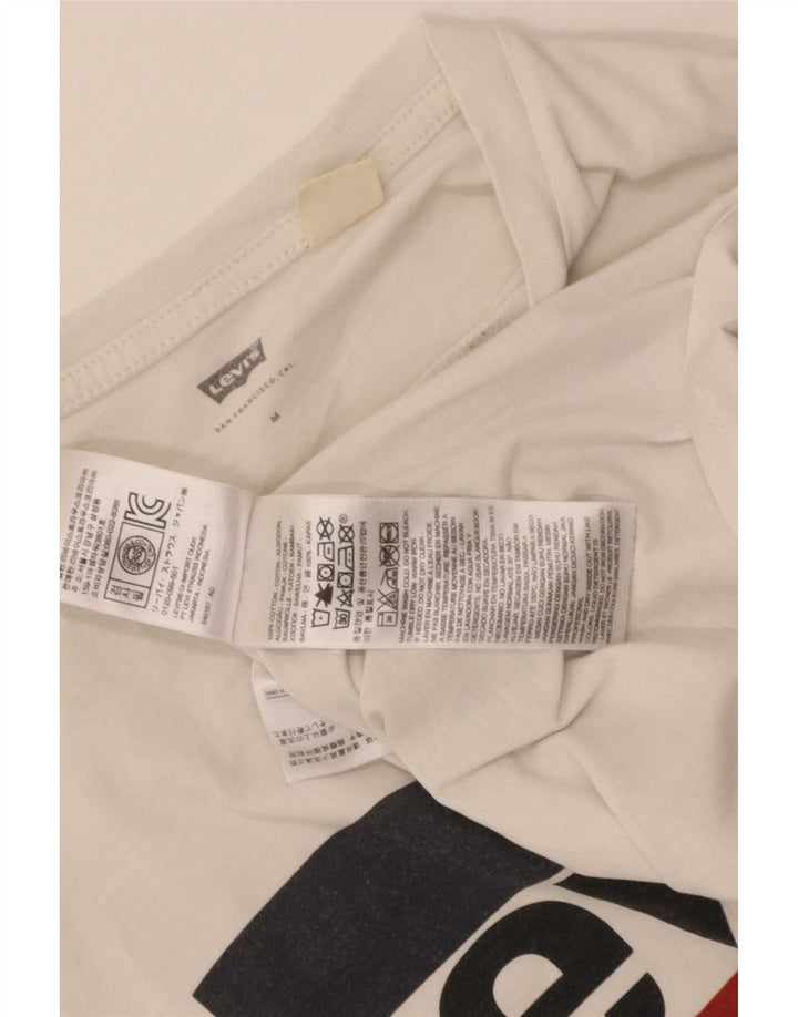 Ανδρικό γραφικό T-Shirt Levi's Top Μεσαίο λευκό βαμβακερό