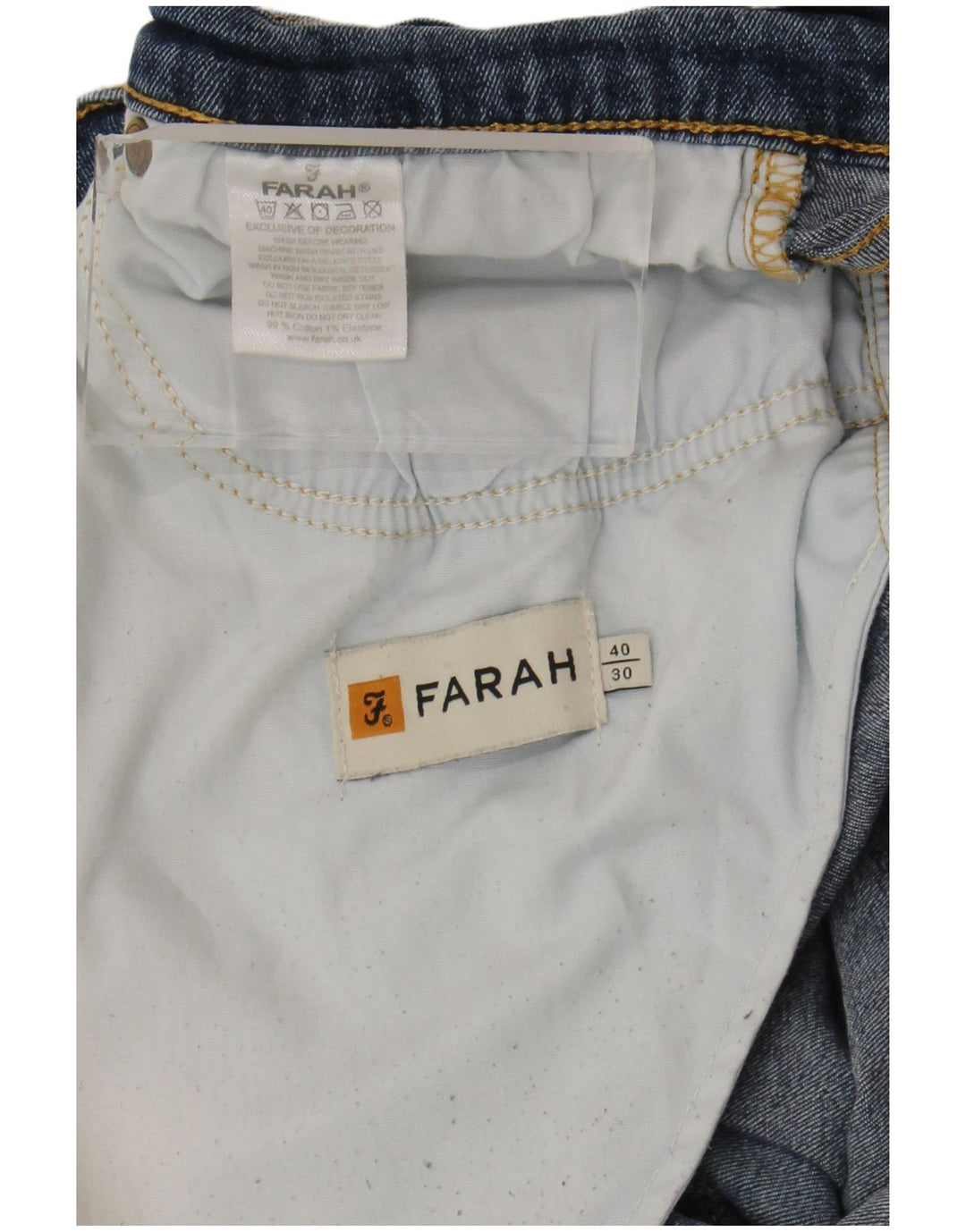 Farah Ανδρικό Slim Jeans W40 L30 Blue Cotton