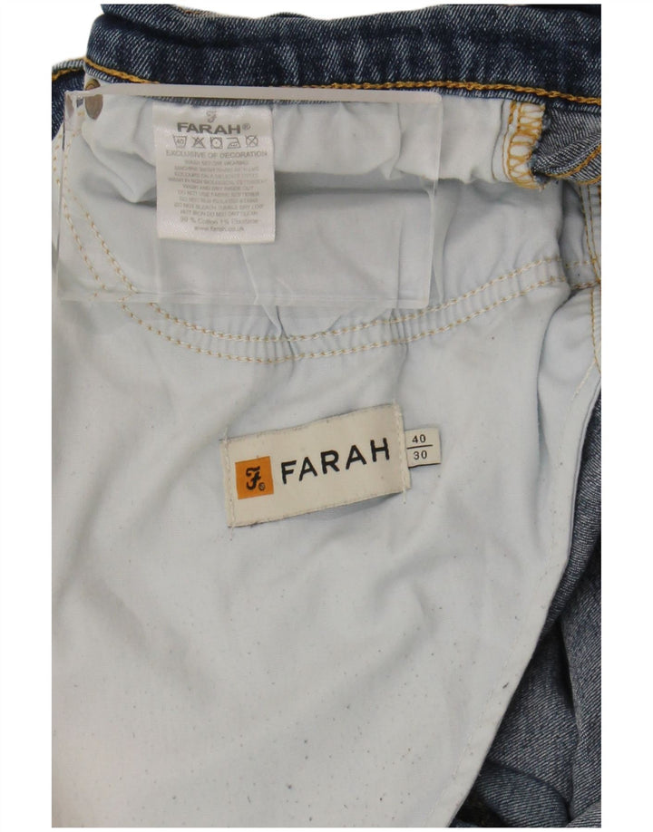 Farah Ανδρικό Slim Jeans W40 L30 Blue Cotton