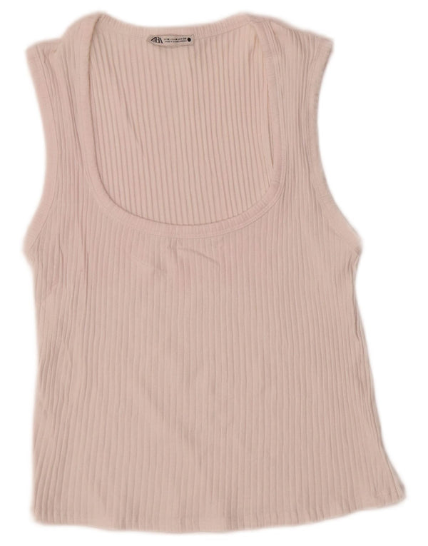 Zara Γυναικείο Γιλέκο Τοπ UK 12 Medium Off White