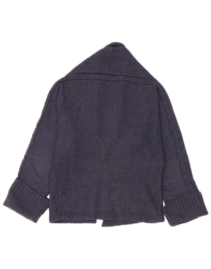 Zara Γυναικεία Ζακέτα UK 14 Medium Navy Blue Acrylic