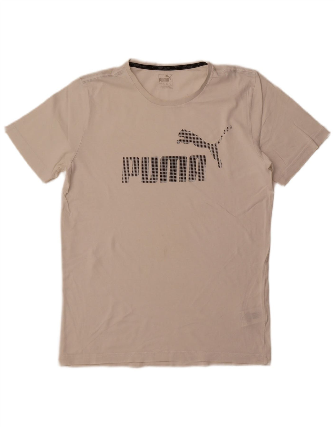 Ανδρικό γραφικό μπλουζάκι Puma, μεσαίο λευκό βαμβακερό