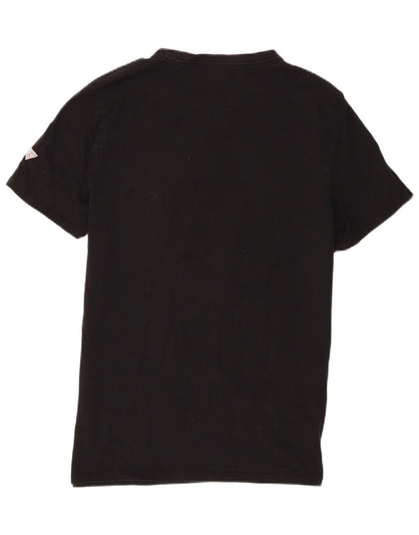 Ανδρικό γραφικό μπλουζάκι Guess Slim Fit Top Large Μαύρο