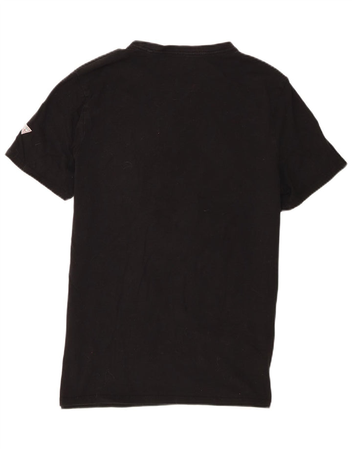 Ανδρικό γραφικό μπλουζάκι Guess Slim Fit Top Large Μαύρο