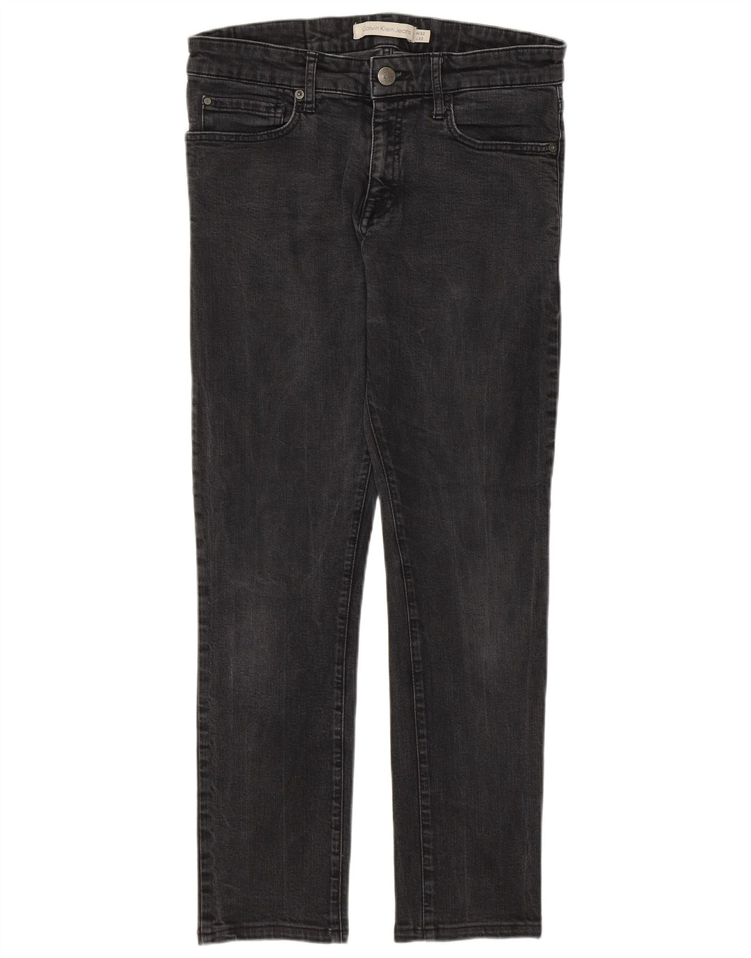 CALVIN KLEIN Womens Slim Jeans W32 L28  Grey Cotton