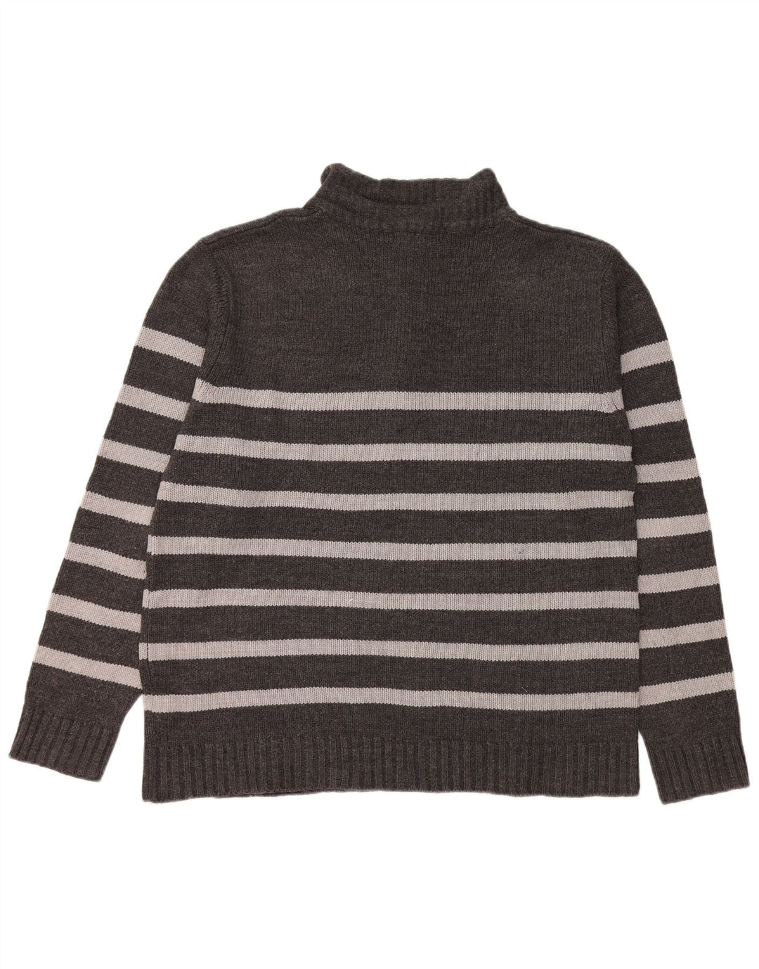 PIERRE CARDIN Ανδρικό πουλόβερ με φερμουάρ μεγάλο γκρι ακρυλικό ριγέ