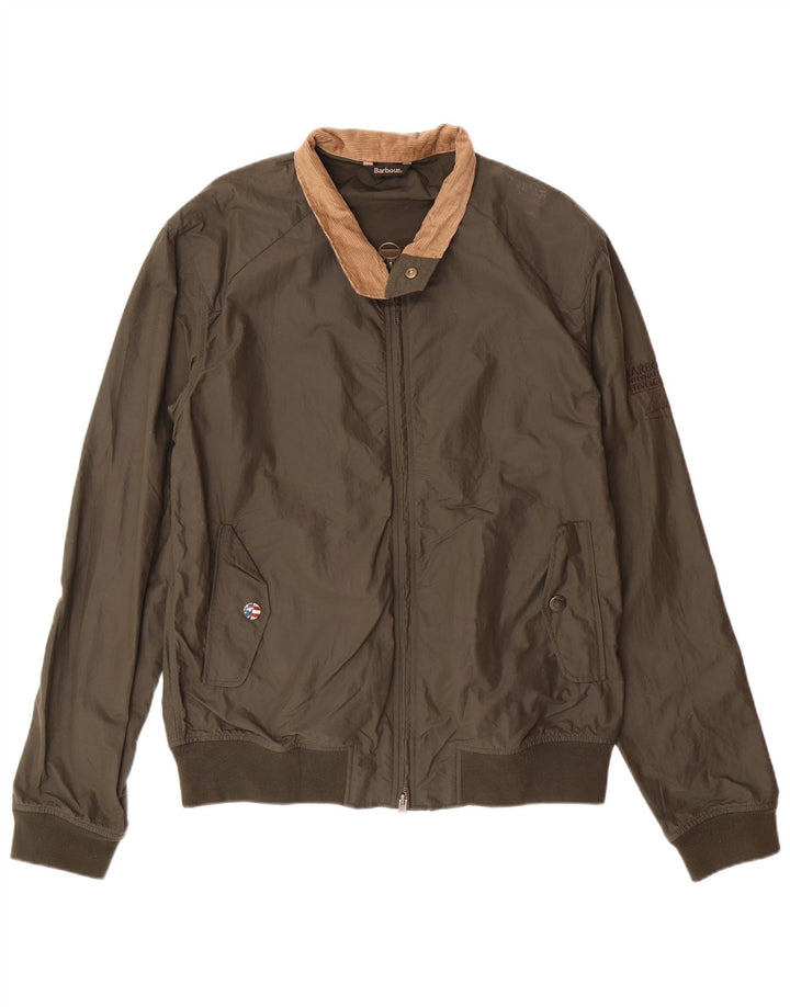 BARBOUR Ανδρικό Bomber Jacket UK 40 Large Khaki Polyamide