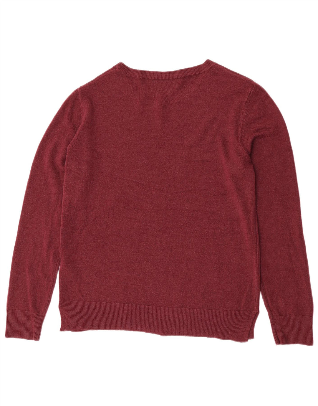 Marks & Spencer Γυναικείο πουλόβερ με λαιμόκαυστο UK 12 Medium Maroon Ακρυλικό