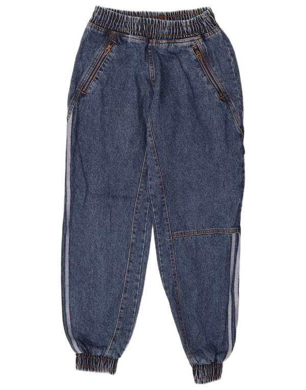 Adidas Womens Ivy Park Cargo Joggers Loose Jeans XS W25 L29 Μπλε βαμβακερό