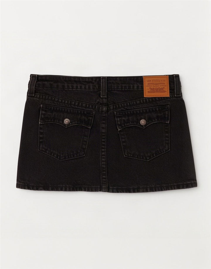 Γυναικεία Μίνι Τζιν Φούστα Levi's W28 Μεσαίο Γκρι Βαμβακερό