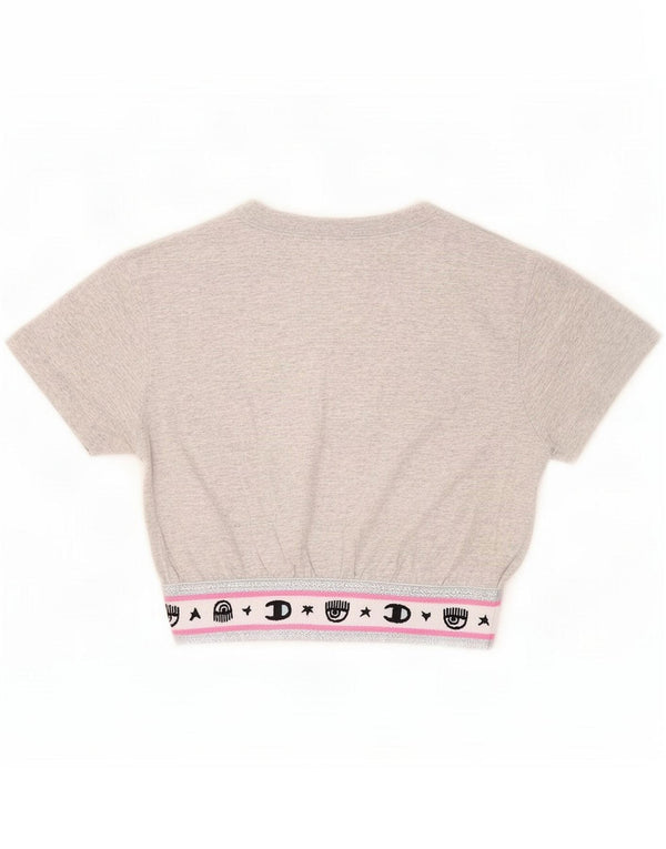 Champion Womens Chiara Ferragni Graphic T-shirt Top 12 Medium Grey