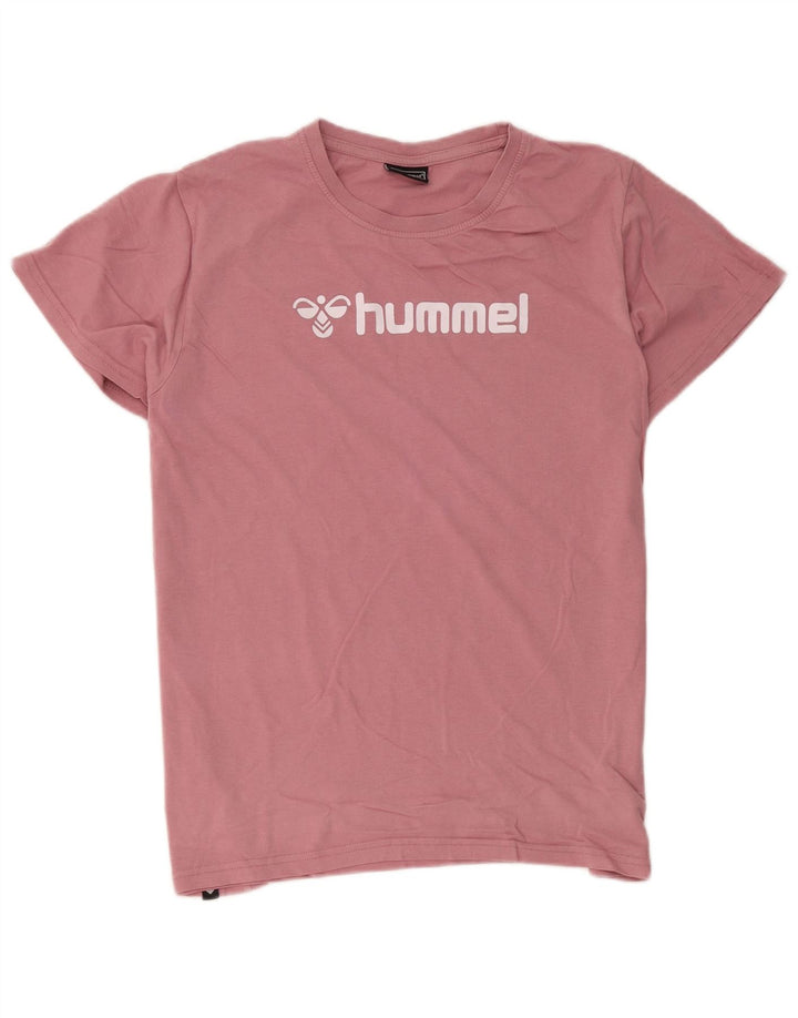 Ανδρικό γραφικό T-Shirt Hummel Top μεγάλο ροζ