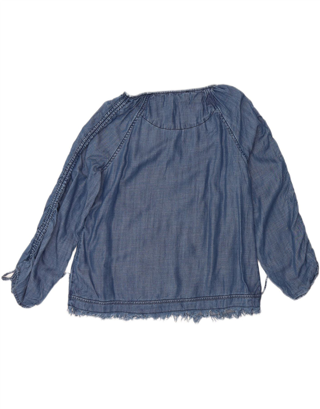 Marks & Spencer Γυναικεία μακρυμάνικη μπλούζα τοπ UK 14 Medium Blue Floral