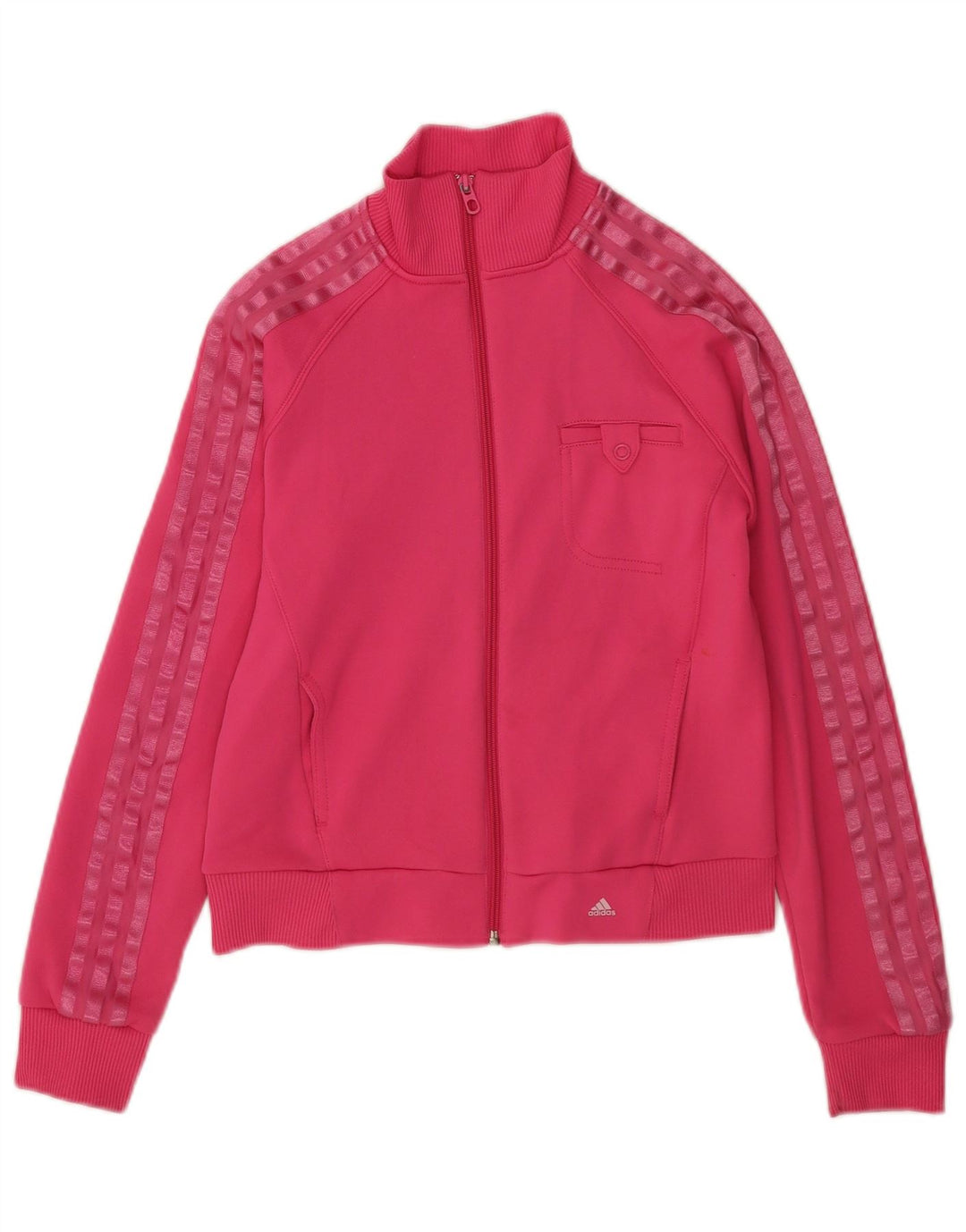 Adidas Γυναικεία φόρμα Crop Top Jacket UK 12 Medium Pink Polyester