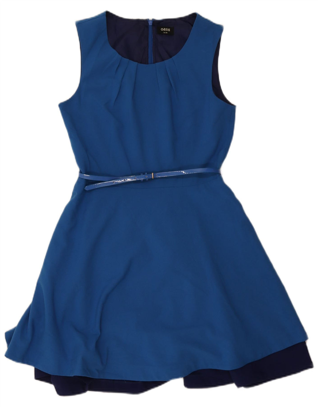 Γυναικείο αμάνικο φόρεμα Oasis A-Line UK 10 Small Blue Polyester