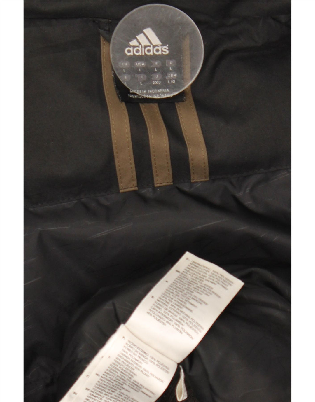 Adidas Ανδρικό Bomber Jacket UK 40 Large Black Polyester