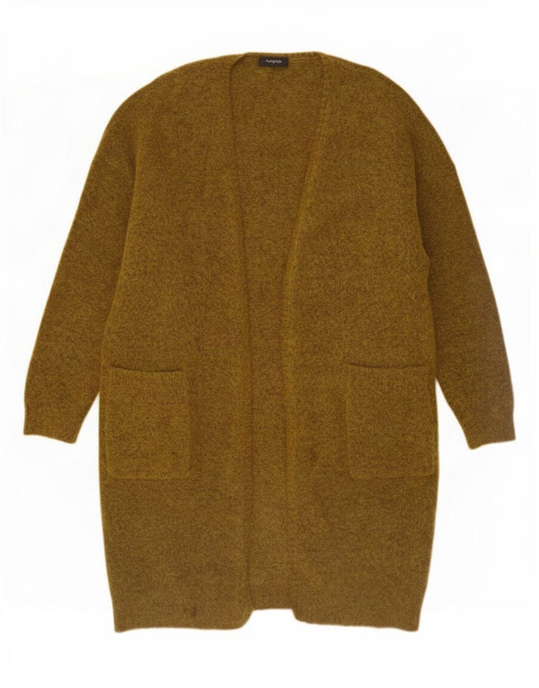 Marks & Spencer Γυναικείο Longline ανοιχτό πουλόβερ ζακέτα UK 14 Medium Khaki