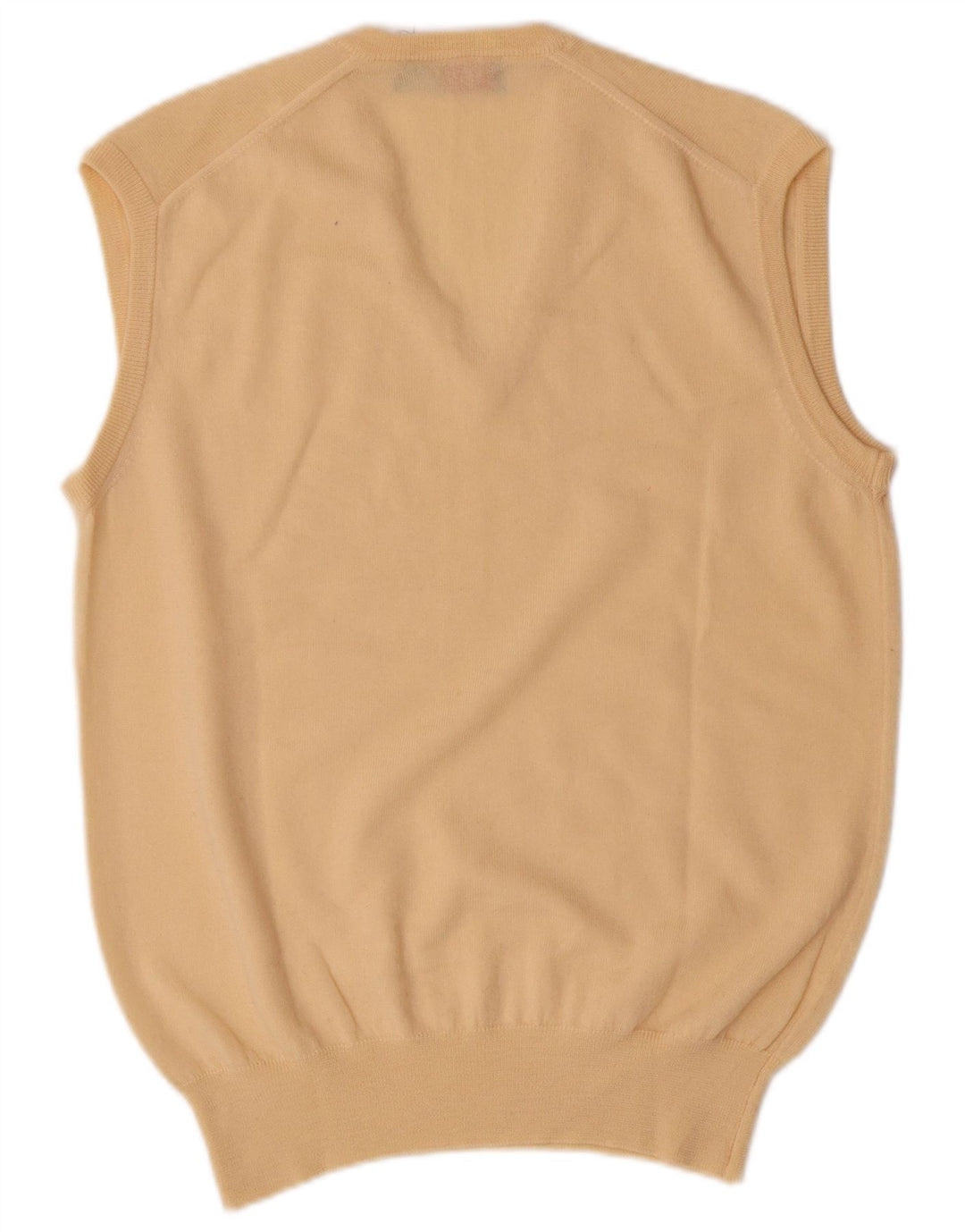 POLO ανδρικό γιλέκο V-λαιμόκοψη Tank Top IT 52 μεγάλο κίτρινο παρθένο μαλλί
