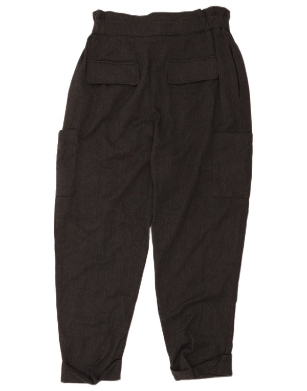Zara Γυναικείο ψηλόμεσο παντελόνι Cargo Cropped EU 40 Medium W30 L23 Grey