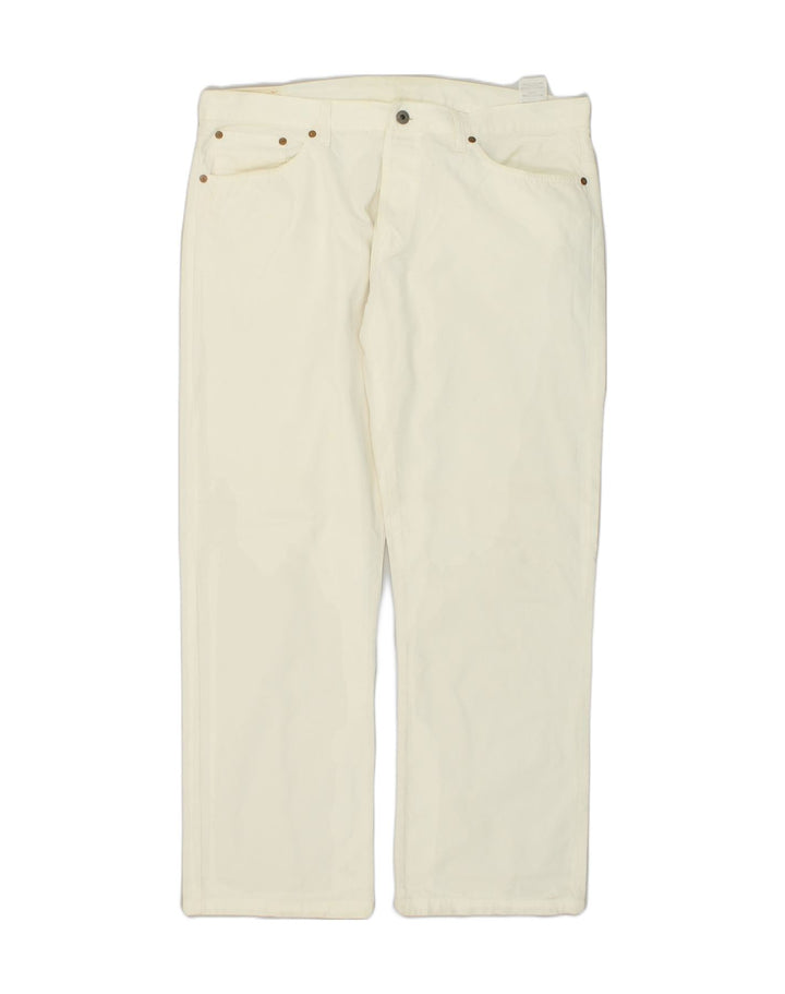 REPLAY Womens Straight Casual Trousers W38 L30 White Cotton | Vintage Replay | Thrift | Second-Hand Replay | Used Clothing | Messina Hembry 