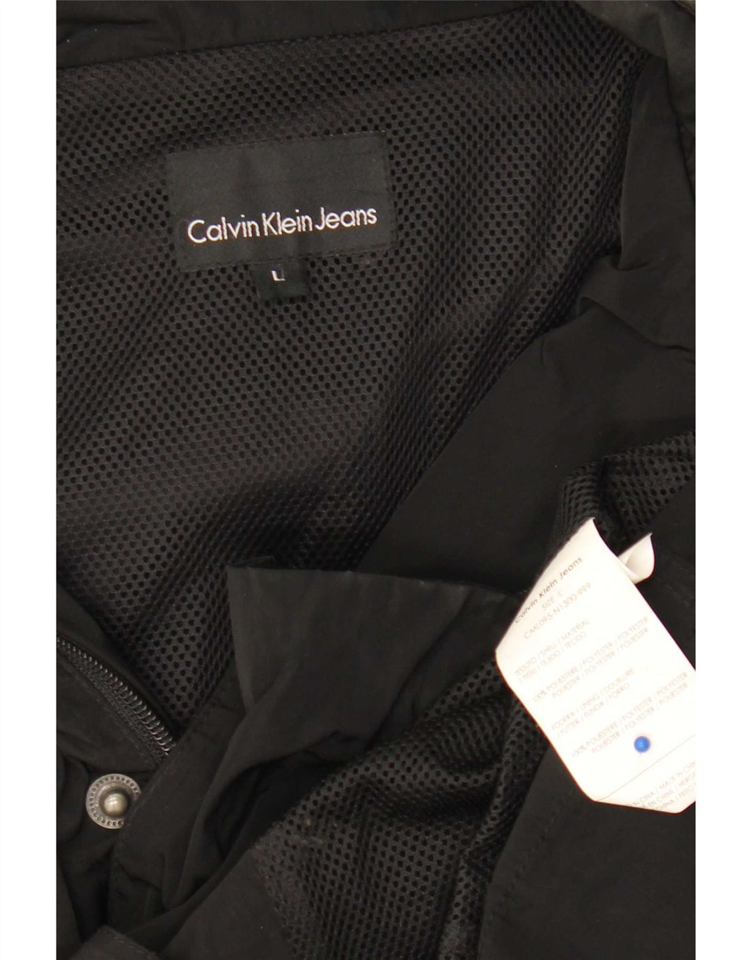 Calvin Klein Jeans Ανδρικό Military Jacket UK 40 Large Black Polyester