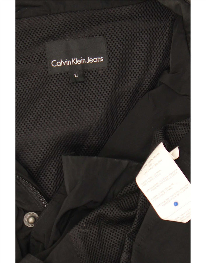 Calvin Klein Jeans Ανδρικό Military Jacket UK 40 Large Black Polyester