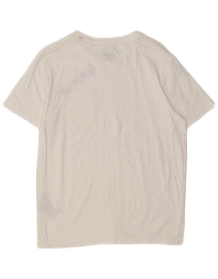 Jack & Jones Ανδρικό γραφικό μπλουζάκι Μπλουζάκι, μεσαίο λευκό βαμβακερό