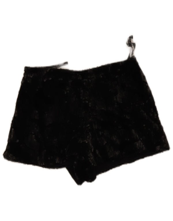 Topshop Γυναικείο Hot Παντελόνι UK 4 XS W26 Μαύρο πολυεστέρα