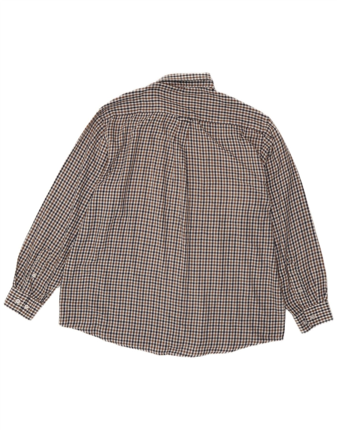 Ανδρικό πουκάμισο James Pringle XL Brown Check Polyester