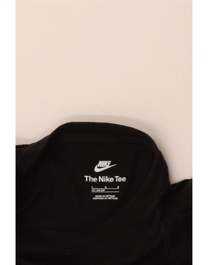 Nike Boys T-Shirt Top 12-13 Years Large Μαύρο