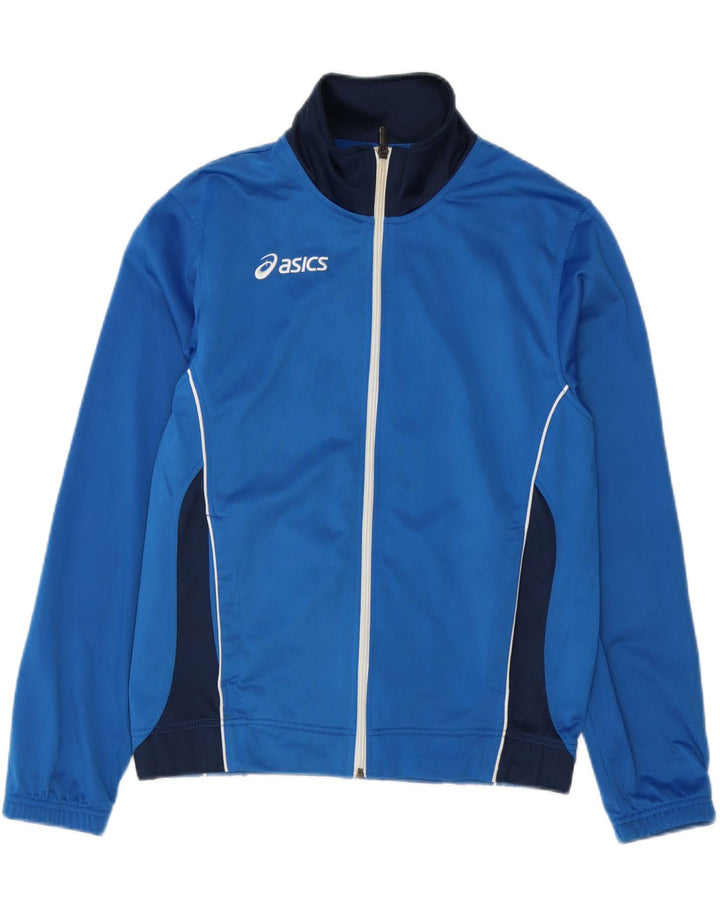 Ανδρική φόρμα Asics Top μπουφάν Μικρό μπλε χρώματος πολυεστέρας